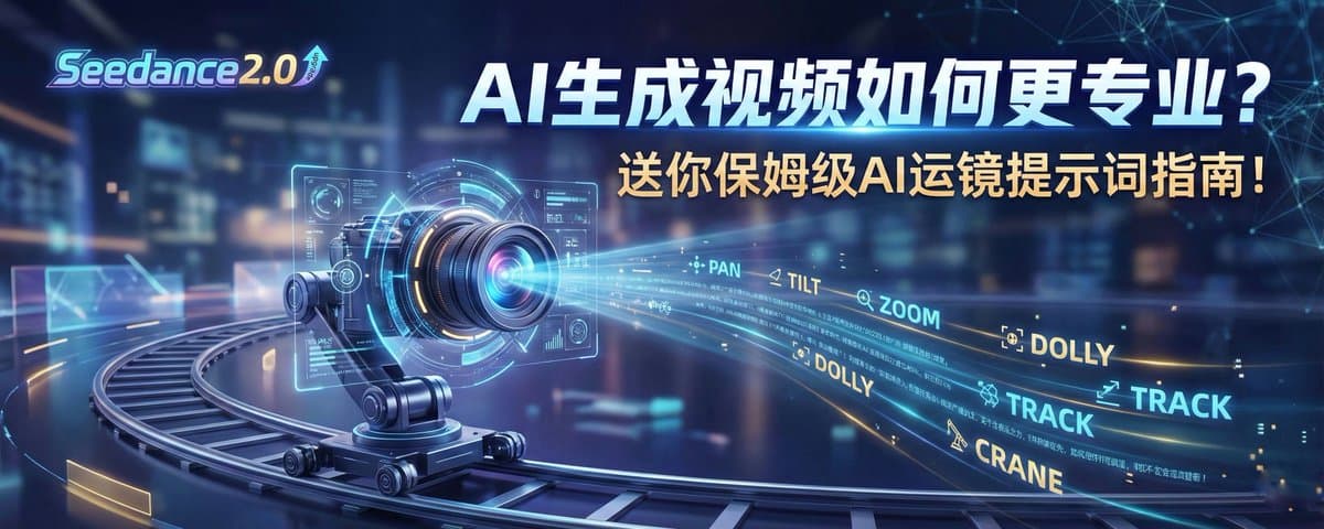 别急着用Seedance2.0！送你保姆级AI运镜提示词指南！！