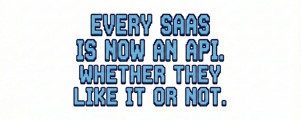 Every SaaS Is Now an API. Whether They Like It or Not. 