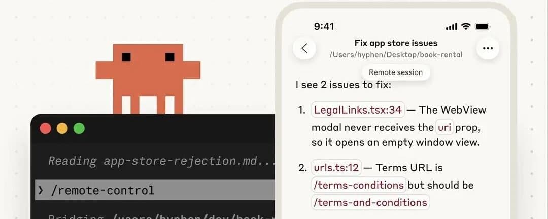 Claude Code更新，你终于可以随时随地在手机上Vibe Coding了。