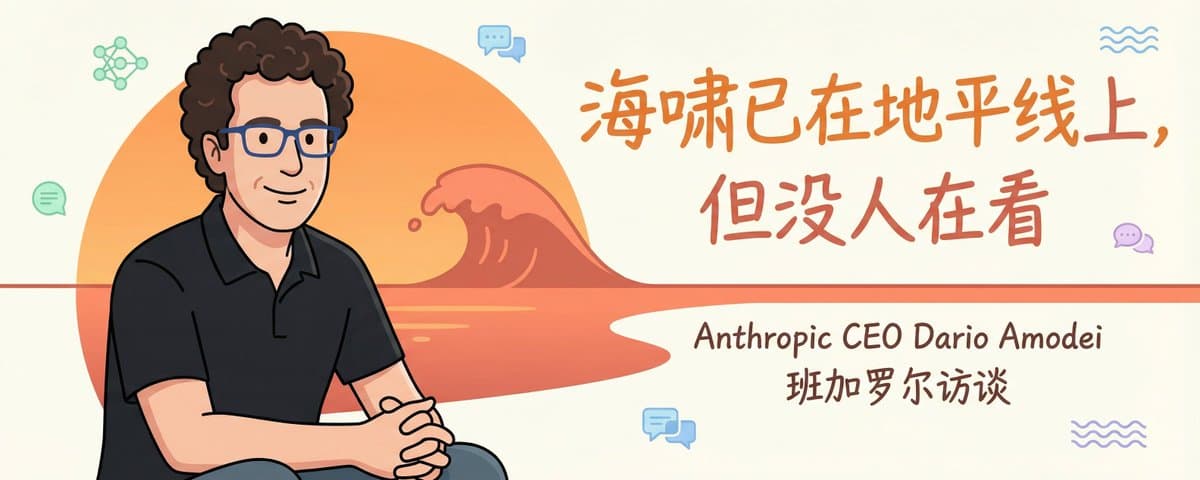 Anthropic CEO Dario Amodei：海啸已在地平线上，但没人在看