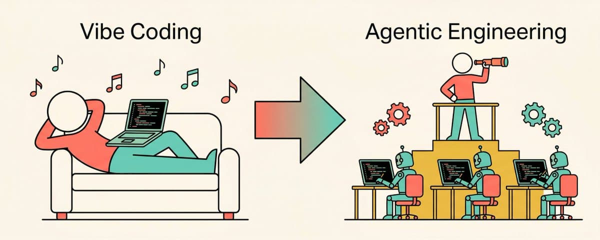 从 Vibe Coding 到 Agentic Engineering：开发者角色正在重写