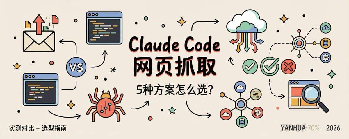 Claude Code 网页抓取：5 种方案怎么选？
